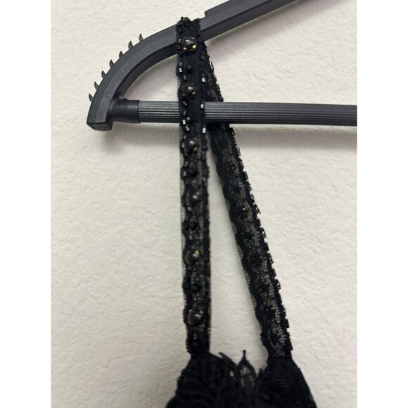 NWT Mac Duggal Black Lace Sleeveless V-Neck 79082 Dress Size 16 - Picture 6 of 14